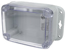 BUD Industries PU-16536-C PU-16536-C Enclosure W/ Flange PC GREY/CLEAR