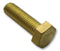 DURATOOL DT000187 Set Screw, DIN 933, M6, 30 mm, Brass, Hex Head