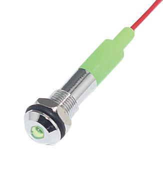 Mallory FL1M-6SW-1-G3V LED GRN 6MM NUT 3VAC/DC STK &pound; 99AC2360