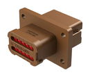 Amphenol SINE/TUCHEL AT04-12PD-BL05 12 Position Receptacle Flange Mount Connector PIN Brown Keyed C Enhanced KEY With Endcap 98AC8314