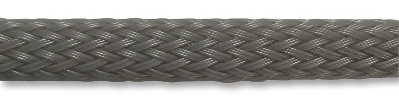 PRO POWER PP-05-8 Sleeving, Braided, 100 m, 328 ft, 9 mm, PE (Polyester), Grey