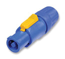 NEUTRIK NAC3FCA 3 Pole Locking Power-In Connector, Blue