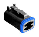 Bulgin Limited PX0105S04BK Automotive Connector PX0 Series Straight Plug 4 Contacts Crimp Socket - Not Supplied