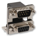 NORCOMP 189-009-413R571 Stacked D Sub Connector, Dual Port, 189 Series, DE, Plug, 9 Contacts, DE, Receptacle