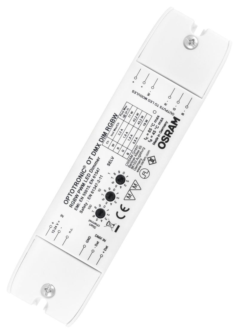 Osram OT-DMX-RGBW-DIM OT-DMX-RGBW-DIM LED Driver DC/DC Converter With DMX Lighting Optotronic 182 W 24 V 7.58 A PWM