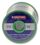 Duratool D01686 Lead Free Solder Wire 0.7mm 500g