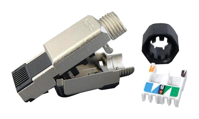 Stewart Connector SS-39300-001 Modular RJ45 Plug 1 x (Port) 8P8C Cat6 Cable Mount