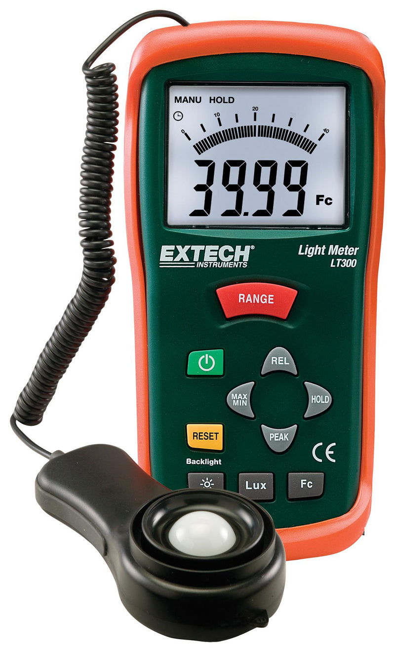 Extech Instruments LT300 Light Meter 400000 lx 0.01 5 % 150 mm 75 40