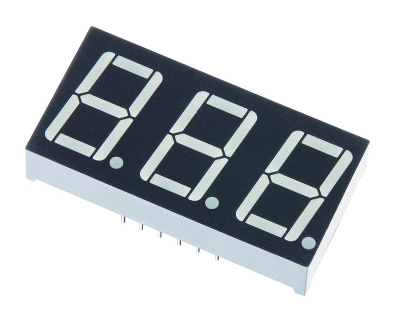 Multicomp PRO MP006832 7 Segment LED Display Red 20 mA 1.9 V 5 mcd 3 0.56 "