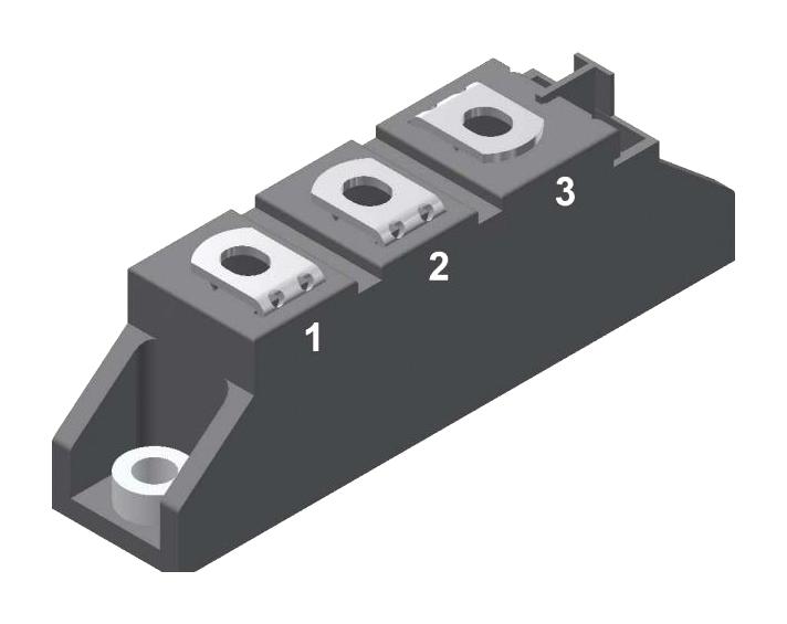 Littelfuse MDD26-14N1B Diode Module 1.4 kV 36 A 1.38 V Dual Series TO-240AA 3 Pins