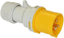 PCE 013-4 16A 110V Cable Mount CEE Plug 2P+E Yellow IP44