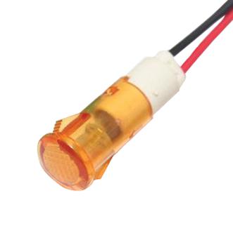 Mallory FL1P-10QW-1-Y2V LED YEL 10MM Snap 2VAC/DC UL STK &pound; 99AC2526