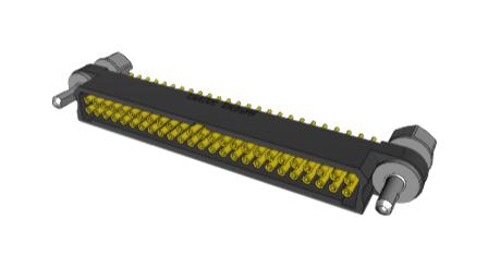 Amphenol Socapex MHDAS2F050YDE10 PCB Receptacle Board-to-Board 1.27 mm 2 Rows 50 Contacts Through Hole Mount Mhdas