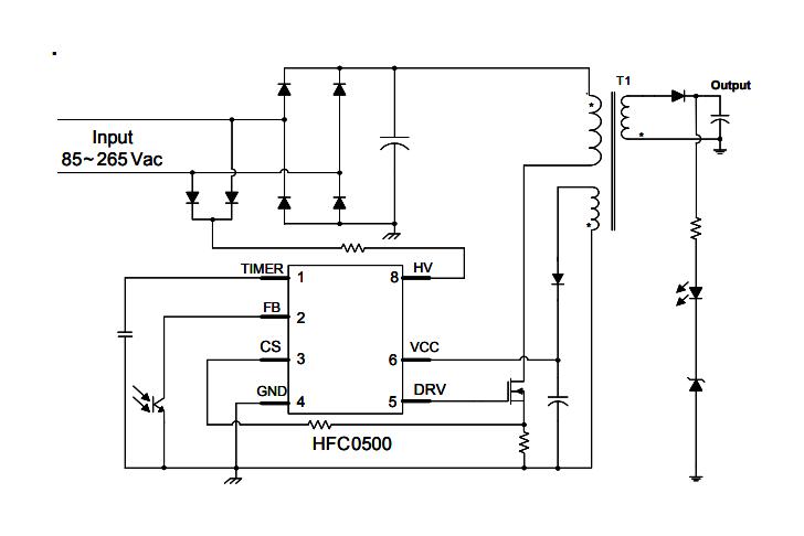 Monolithic Power Systems (MPS) HFC0500GS-P AC/DC Converter IC Flyback 85 VAC to 265 SOIC-8 New