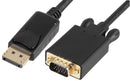 PRO Signal PSG91410 PSG91410 Displayport 1.2 Male to VGA Adaptor Cable 1m