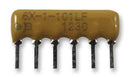 BOURNS 4606X-102-223LF Fixed Network Resistor, 22 kohm, 3 Elements, SIP, Isolated, 4600X Series, 6 Pins