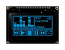 Midas MCOB128064JX-BM Graphic Oled 128 x 64 Pixels Blue on Black 3V to 5V I2C Parallel SPI 75mm 52.7mm -40 &deg;C