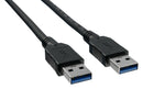 Qualtek Electronics 3023001-01M USB Cable 3.0 A PLUG-PLUG 1M BLK