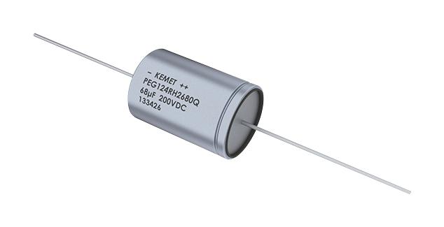 Kemet PEG124YF2100QL1 Electrolytic Capacitor 10 ?F 450 V PEG124 Series +30% -10% Axial Leaded 16 mm