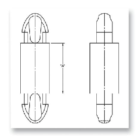 Essentra Components MDLSP1-06M-01 PCB Spacer Support Nylon 6.6 6MM