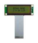 Midas MC21603A6W-SPR-V2 Alphanumeric LCD 16 x 2 Black on Yellow / Green 5V Parallel English Japanese Reflective