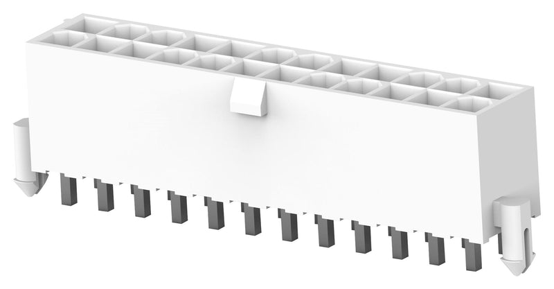 TE Connectivity 2-2825261-4 Rectangular Power Connector 24 Contacts VAL-U-LOK HCS Series PCB Mount Through Hole 4.2 mm New