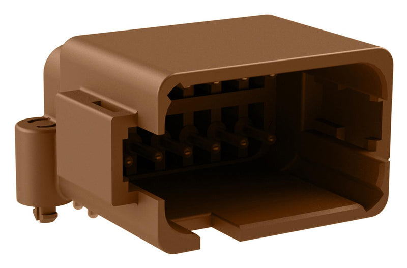 Amphenol SINE/TUCHEL ATF13-12PD-BM01 ATF13-12PD-BM01 Automotive Connector Boardlock AT Series Right Angle Receptacle 12 Contacts PCB Pin