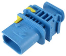 TE Connectivity 4-1670730-1 Automotive Connector Housing Blue Heavy Duty Sealed Series Plug 3 Ways