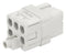 Multicomp PRO MP009618 Heavy Duty Connector MP-HQ Inserts Insert 5+PE Contacts 3A Receptacle