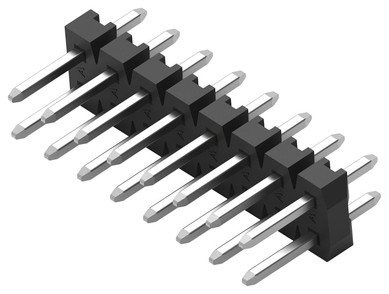 TE Connectivity 1-2842128-0 Pin Header Board-to-Board 2 mm Rows 20 Contacts Through Hole Ampmodu Series