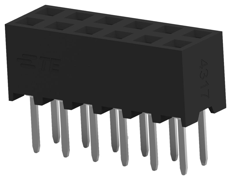 TE Connectivity 1-2314820-4 1-2314820-4 PCB Receptacle Board-to-Board 2 mm Rows 14 Contacts Through Hole Mount Ampmodu