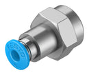 Festo QSF-1/8-4-B Pneumatic Fitting Push-In G1/8 14 bar 4 mm Brass QSF