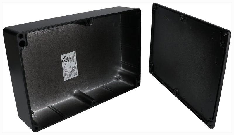 BUD Industries AN-1307-AB Enclosure Wall Aluminium Black