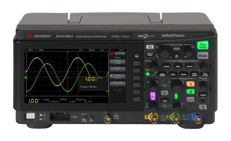 Keysight Technologies EDUX1052A EDUX1052A Digital Oscilloscope Infiniivision 1000 X 2 Analogue 1 Ext Trigger 50 MHz Gsps 200 Kpts