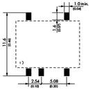 Traco Power TES 1-0512 TES 1-0512 Isolated Surface Mount DC/DC Converter ITE 1:1 1 W Output 12 V 85 mA