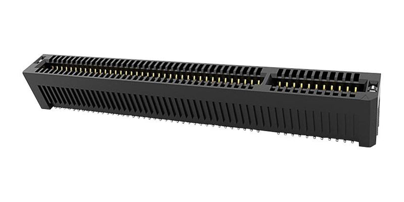 Samtec PCIE-G4-16-01-S-DV-WT-K Card Edge Connector w/ Weld Tab Dual Side 1.6 mm 164 Contacts Surface Mount Straight Solder