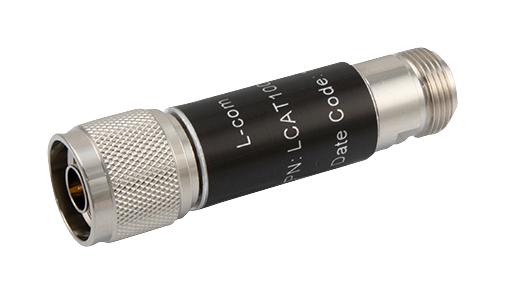 L-COM LCAT1003-20 RF Fixed Attenuator N Male to Female 20 dB DC 3GHz 2 W 50 ohm Brass New