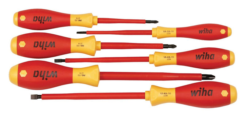 WIHA 32092 INSULATED SCREWDRIVER SET, 6 PC