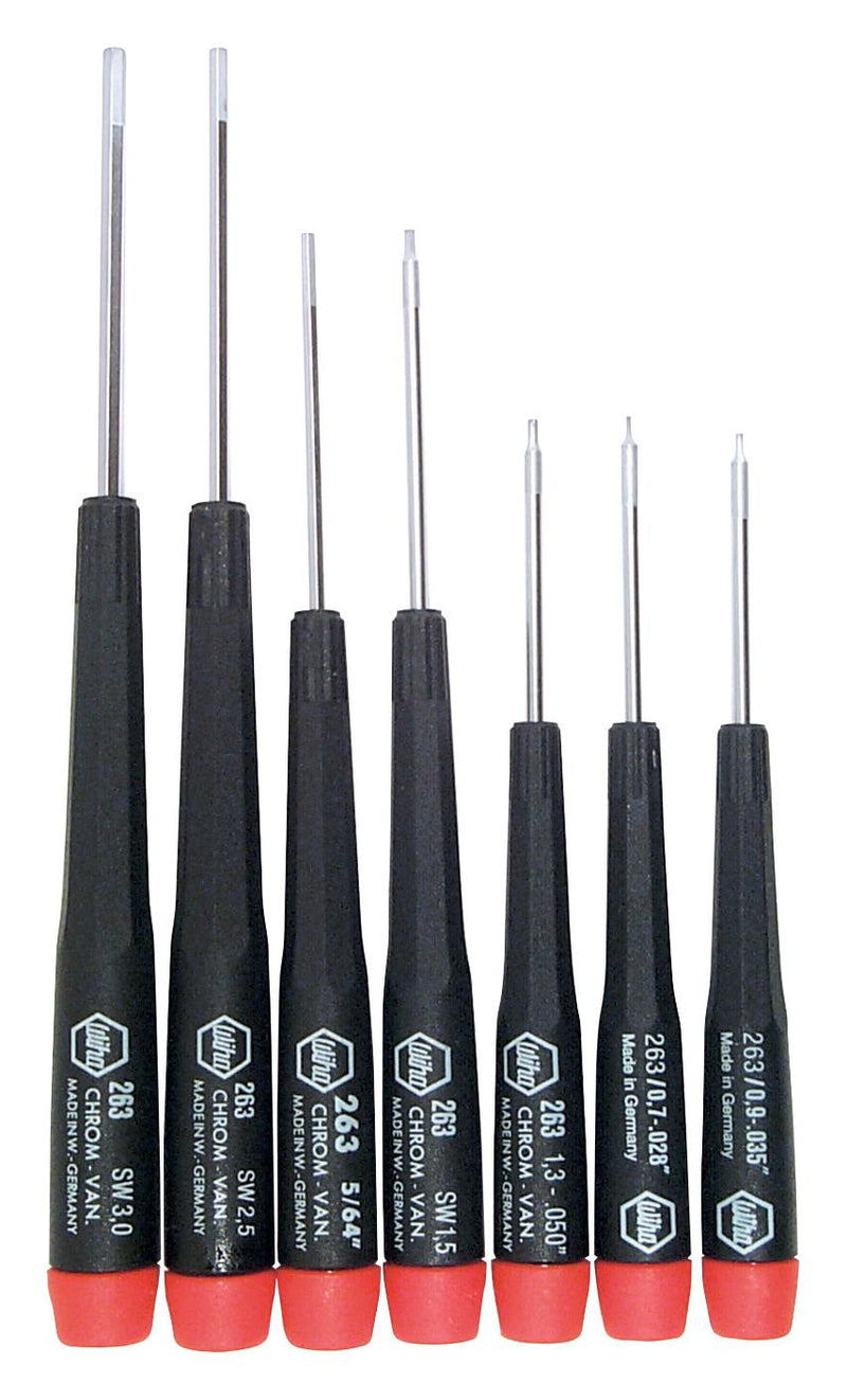 WIHA 26390 7 PIECE Precision-Series Metric Hex Driver Set