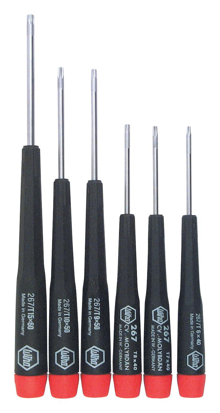 WIHA 26790 6 PIECE Precision-Series Torx Screwdriver Set