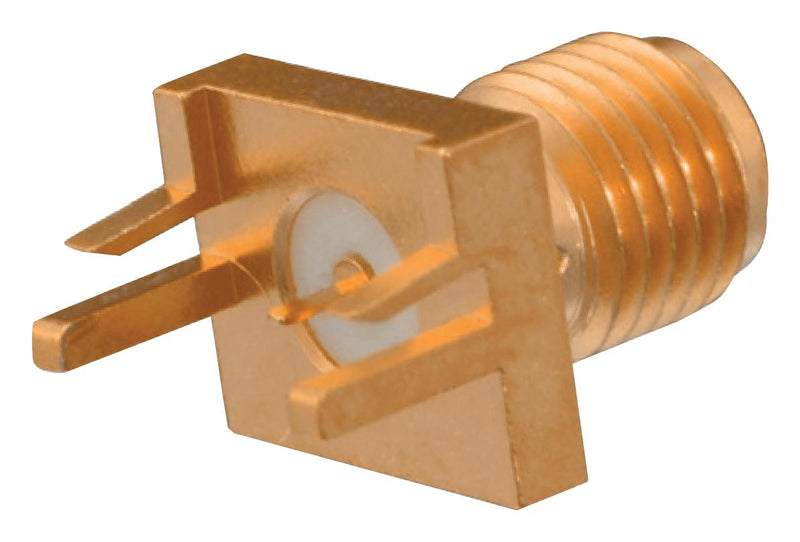 Johnson - Cinch Connectivity 142-1701-871 RF / Coaxial Connector Tab Contact SMA Straight Jack Board Edge End Launch 50 ohm