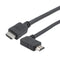 L-COM HD21ZRAR-MM-BLK-3M Hdmi 2.1 Cable M/RA-RIGHT-M Lszh BLK 3.0M 52AK0513 New