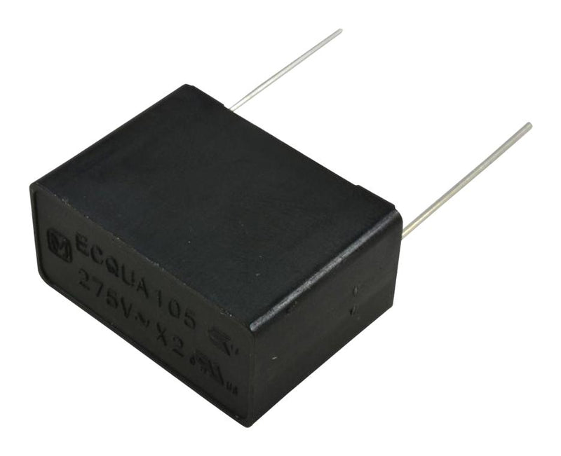 Panasonic ECQUAAV104TA Safety Capacitor Metallized PP Radial Box - 2 Pin 0.1 &micro;F &plusmn; 10% X2 Through Hole