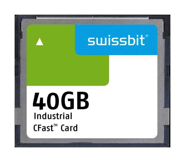 Swissbit SFCA040GH1AO2TO-I-6B-21P-STD Flash Memory Card 3D Pslc Cfast Industrial 40 GB F-86 Series