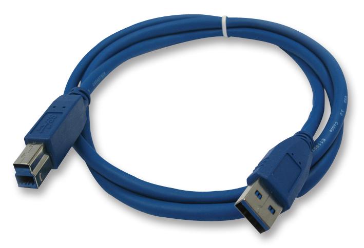 Wurth Elektronik 692903100000 USB Cable Type A Plug B 1 m 3.3 ft 3.0 Blue