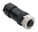 AMPHENOL LTW M12A-04BFFB-SL7001 Sensor Connector, 4 Pole, M12, Receptacle, M Series, M12, Receptacle, 4 Contacts, Screw Socket