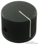 EHC (ELECTRONIC HARDWARE) 3442-2-B ROUND KNURLED KNOB WITH LINE IND, 6.35MM