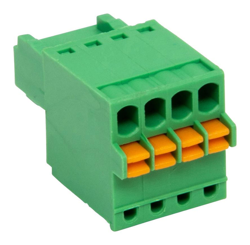 Camdenboss CSTBP92HC/4 Pluggable Terminal Block 2.5 mm 4 Ways 26AWG to 20AWG 0.5 mm&Acirc;&sup2; Push In 5 A New