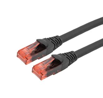 L-COM TRD624AUF-BLK-2F Enet Cord CAT6A RJ45 PLUG-PLUG 2 New