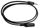 Multicomp PRO MP770262 Alligator Clip to Banana Plug Test Lead 4mm Stackable 1 ft 305 mm